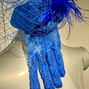 FASCINATOR (mini hat) with gloves